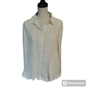 Club Monaco White Blouse